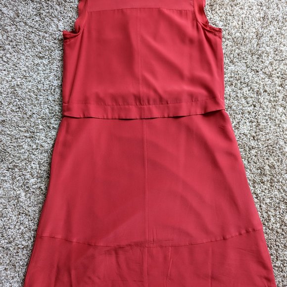 Madewell Silk Sleeveless Oversized Loose Half Button Up Dress w/ POCKETS - Picture 5 of 5